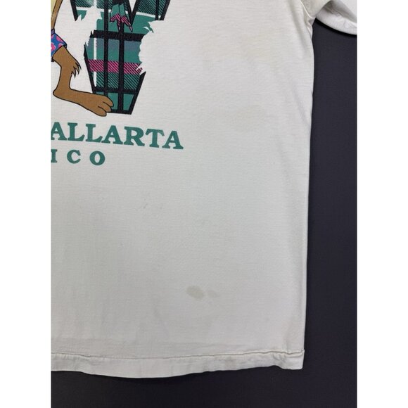 Vintage 90's Tazmanian Devil Puerto Vallarta Mexico Art Promo Beach Nature Water - Picture 9 of 16